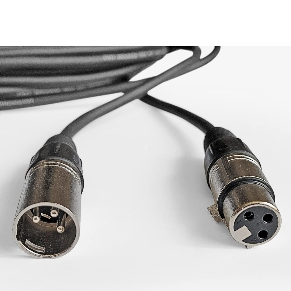 Black and Silver Audio Cable